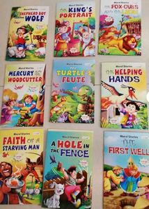 Set of 9 Moral Stories Books for Kids