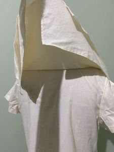 Cream Layered Short Sleeve Shirt
