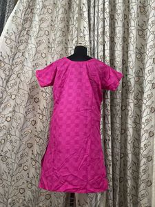 Vibrant Pink Embroidered Kurta