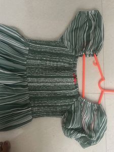 half shoulder long gown