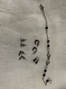 Assorted Black Tinted Jewellery Bundle