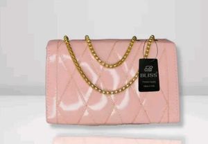Chic Pink Quilted Crossbody Bag