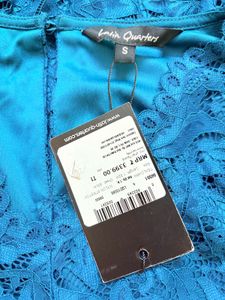 Elegant Blue Lace Dress