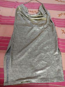 New Cowl Neck Metallic Dress