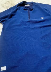 Men's Blue V-Neck T-Shirt &amp; Grey Jeans