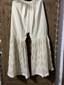 Elegant Cream Sharara Set