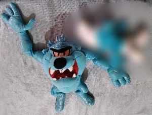 Rare Blue Stuffed Tazmanian Toy
