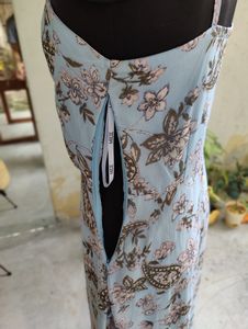 MagreFloral Print Dress High-Low Dres