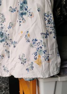 Floral Slit Skirt
