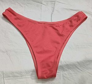 💛 Coral Textured Bikini Bottom