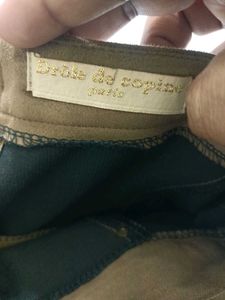 Italian Brown Suede Mini Skirt