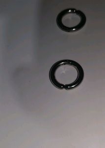 1pc Silver Tone earrings for men non pierced