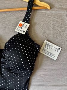 Classic Black Polka Dot Swimsuit