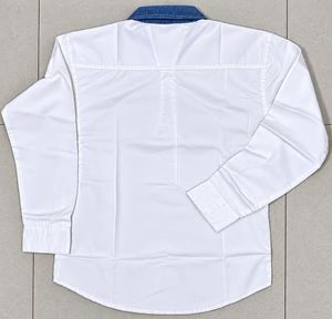 Men's White Denim Pocket Shirt