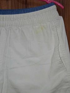 White Casual Shorts