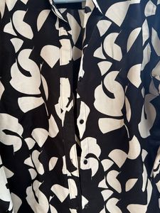 Abstract Print Long Sleeve Shirt