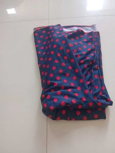 Cute Navy &amp; Red Polka Dot Skirt