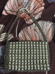 Partywear Pearl Handbag/ Purse For Women