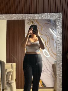 Chic Striped Crop Top