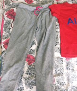 Track Pant &amp; Red T-shirt Full Set