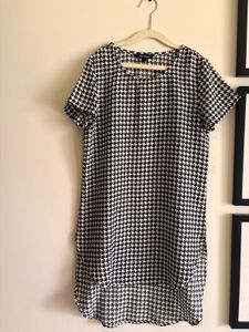 Chic Houndstooth Print Top
