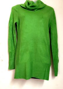 Green Turtleneck Sweater( Stretchable)