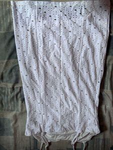 Chic White Eyelet Mini Dress🎀(not wore once)
