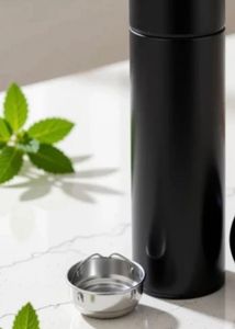 Sleek Black Insulated Water Bottle