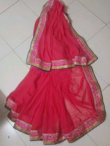 Saree With Work Border