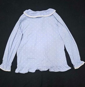 Cute Blue Pajama Top
