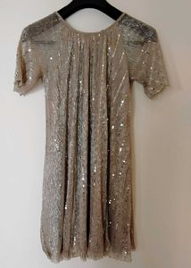 Sparkling Short Sleeve Mini Dress