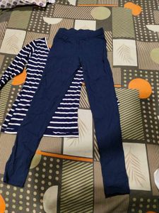 Striped Top &amp; Pants Set