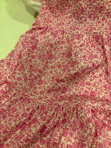 Pink Floral Tiered Sundress