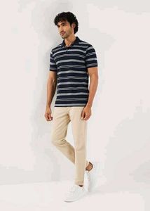 FRATINI Striped Polo T-Shirt