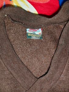 Brown V-Neck Sweater