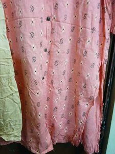 Pink Printed Kurta with Palazzo