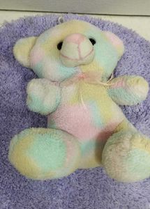Pastel Tie-Dye Teddy Bear