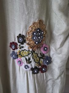 Light green Embroidered Kurta