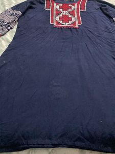 Nice Cotton Blend Embroidered Kurta