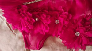 Red Flower Girl Dress