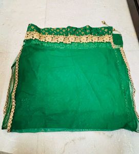Green anarkali kurta set (festive)