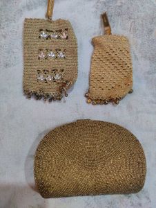 Unique Embroidered Drawstring Pouch