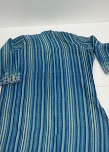 Striped Shibori print Kurta