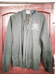 Gray Zip-Up Hoodie