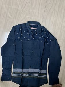 Stylish Patterned Button-Down Shirt