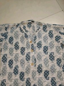 Printed Short Cotton Kurti