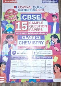 Oswaal CBSE Class 12 Chemistry Sample Papers