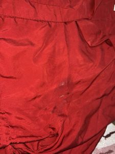 Red Peplum Top