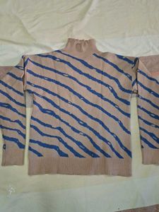 Striped Turtleneck Sweater