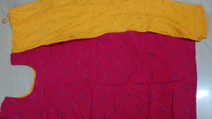 Pink Printed Kurta